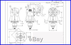 01-008 40hp Gearbox, Shear Bolt Input, 12 Spline output, 11.47, Shipping Incl