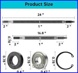 10L0L Golf Cart Rear Splined Axle Shaft Kit, Driver Side & Passenger Side, for 199