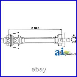110680019 Tractor Half 80 degree CV Driveline 540 RPM, 1 3/8-6 Splined