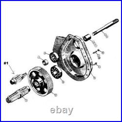11832 Final Drive Pinion Shaft with 6 Spline Fits Case 310 350 350B Crawler Dozer
