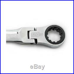 120XP Universal Spline XL Flex Head Gearbox Ratcheting Metric Wrench 10 Piece