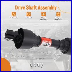 19.7-23.6in Heavy Duty PTO Drive Shaft for Series 1, 1-3/8 x 6 Spline Both Ends