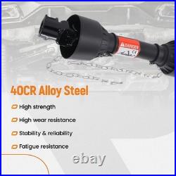 19.7-23.6in Heavy Duty PTO Drive Shaft for Series 1, 1-3/8 x 6 Spline Both Ends