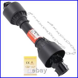 19.7-23.6in Heavy Duty PTO Drive Shaft for Series 1, 1-3/8 x 6 Spline Both Ends