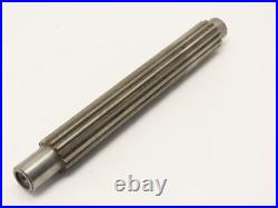 1O. D. 15 Tooth Involute Splined Lathe Arbor Mandrel 8-1/2OAL