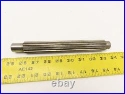 1O. D. 15 Tooth Involute Splined Lathe Arbor Mandrel 8-1/2OAL