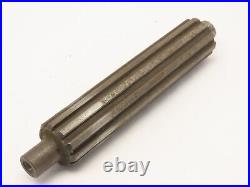1-1/2O. D. 10 Tooth Splined Lathe Arbor Mandrel 8-1/2OAL