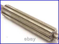 1-1/2O. D. 10 Tooth Splined Lathe Arbor Mandrel 8-1/2OAL