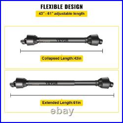 1 3/8 Inch PTO Drive Shaft 6 Spline Tractor Round Implement Ends Series 4 Brush
