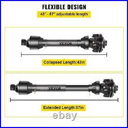 1-3/8 PTO Drive Shaft, 6 Spline Both Ends PTO Driveline Shaft withSlip Clutch