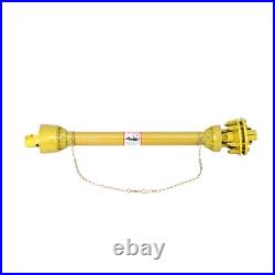 1-3/8 PTO Drive Shaft 6 Spline End Round End Driveline Shaft 43''-57'' Yellow