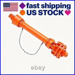 1-3/8 PTO Drive Shaft Inch 6 Spline End Round End with Slip Clutch 31.5-41