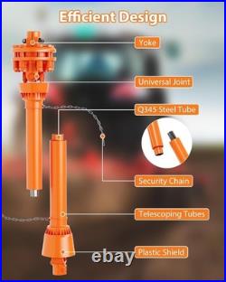 1-3/8 PTO Drive Shaft with Slip Clutch 43 57 6 Spline Both Ends PTO Shaft