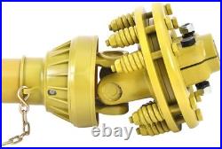 1 3/8 PTO Drive Shaft with Slip Clutch 6 Spline 31.5-41 Brush Hog PTO Shaft