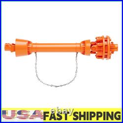 1-3/8 PTO Drive Shaft with Slip Clutch, 6 Spline Round End, 31.5-41 Adjustable
