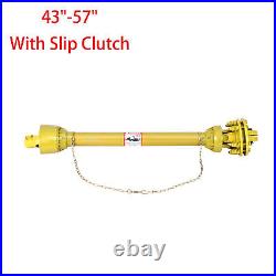 1-3/8 PTO Shaft PTO Drive Shaft with Slip Clutch 43-57 6 Spline Both Ends
