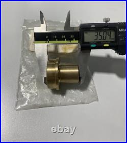 2 QTY Splined Hub With Flange 38mm OD 16mm ID 35mm Length Brass NOB