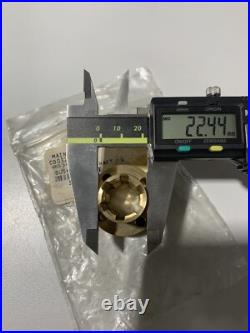 2 QTY Splined Hub With Flange 38mm OD 16mm ID 35mm Length Brass NOB