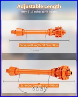 31.5-41 PTO Shaft 1-3/8 6 Spline Both Ends Tractor Drive Shaft for Bush Hog