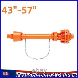 43-57 PTO Shaft, 1-3/8 PTO Drive Shaft, 6 Spline Both Ends for Bush Hog
