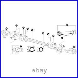 46 Complete PTO Driveline 1-3/8 6 Spline Quick Disconnect Both Ends 14006446