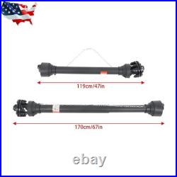 47 67 T6 1-3/8 x 6 Spline End withSlip Clutch PTO Shaft PTO Drive Shaft