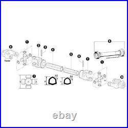48 Complete PTO Driveline 1-3/8 6 Spline Quick Disconnect Both Ends 14006448