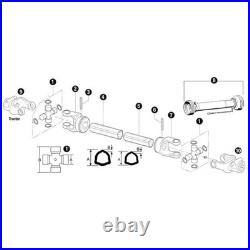 48 Complete PTO Driveline 1-3/8 6 Spline Quick Disconnect Both Ends 14006448
