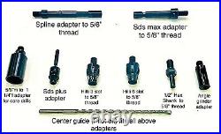4 1/2 dry core bit for re-enforced concrete, masonry withadapter & center guide