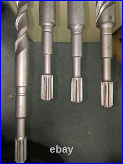 4 spline masonry concrete core Drill Bits for hammer drilling 35 long