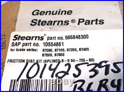 566848300 Stearns Lot 2 Friction Disc Kit Splined New