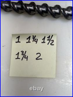 5 Spline Drive Concrete Rotary Hammer Drill Bits 1, 1-1/4, 1-1/2, 1-3/4, 2 NW