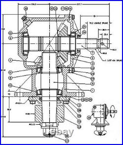 75hp Rotary Cutter Gear Box 1-3/8 6 Spline X 15 Spline Replaces Omni 250372