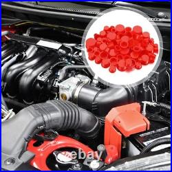 850 Pcs Red Plastic Caps Unthreaded Plugs for Automotive & Industrial Use Mult 850 Pcs Red Plastic Caps Unthreaded Plugs for Automotive & Industrial Use Mult