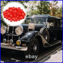 850 Pcs Red Plastic Caps Unthreaded Plugs for Automotive & Industrial Use Mult