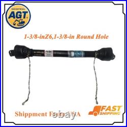 AGT 39-51 Shaft PTO Driveshaft for Tractor 1-3/8 6 Spline/Round Rotary Cutter