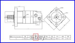 AGT OEM Cycloidal Hydraulic Motor 6 Spline BM5-125 For RC72 Brush Cutter Attach