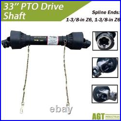 AGT-T4-700PP PTO Shaft PTO Drive Shaft 1-3/8 x 6 Spline Ends 27.55-33.46