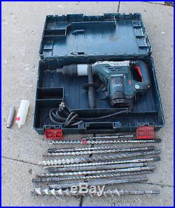 BOSCH 11265EVS 1-5/8 Spline Corded Electric Rotary Hammer 13A with Bits