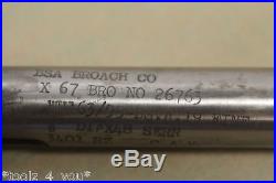 BSA Broaches Co. HSS 7/8 x 48 Serration Spline Broach Overall Length 15 (B1)