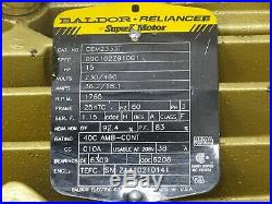 Baldor CEM2333T Electric Motor, 15HP, 1765RPM, 230/460V, 36.2/18.1A, 60Hz