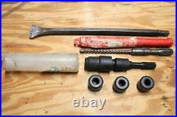 Bosch 11247 10 Amp 1 & 9/16 Spline Rotary Hammer Drill + Case & Adapter & Bits