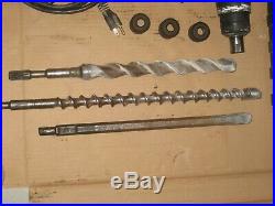 Bosch 11248EVS 1-9/16 Spline Rotary Hammer Drill With Drills & Case, Works Good
