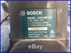 Bosch 12 Amp Corded 1-9/16 Spline Combination Variable Speed Rotary Hammer