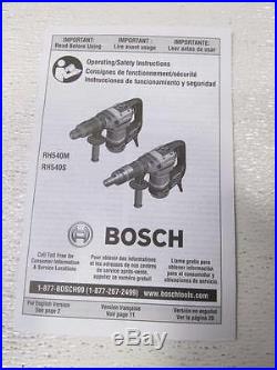 Bosch 1-9/16 Spline Rotary Hammer RH540S
