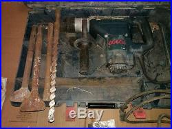 Bosch Hammer Drill 11247 In Case With Bit Spline Drive And Several Bits