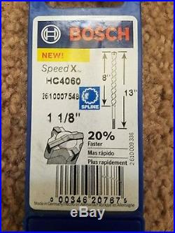Bosch Rotary Hammer Spline Bits Qty 8 Total HC4060 HC4080 HC4070 HC4081