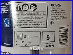 Bosch Spline Shank Core Bit 5 x 17 x 22 HC8075 New