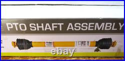 Braber PTO Shaft Assembly 35 HP 1 3/8 6 Spline Ends QD 1 3/8 RB Ends Series 4