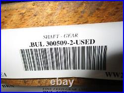 Bullard VTL BUL 300509-2 Splined Gear Shaft 9.5 Long 2.50 Spline Dia 45mm End